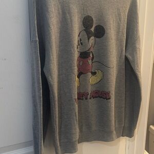 Gray Mickey Mouse Sweat shirt